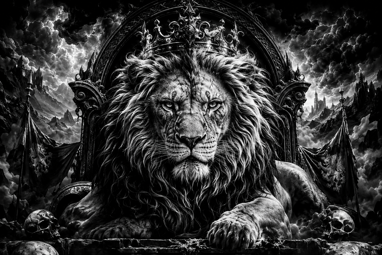 Example of custom laser engraved black acrylic art - lion design by Flawless Vision Printing