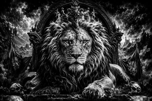 Example of custom laser engraved black acrylic art - lion design by Flawless Vision Printing
